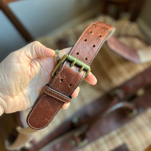 Vintage Polo Ralph Lauren Equestrian Plaid Leather Weekender Satchel Bag Travel - Picture 11 of 16